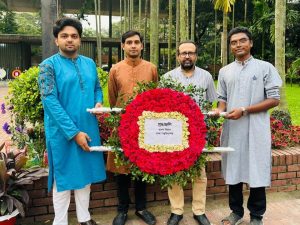 ‘দ্রোহের কবি, প্রাণের কবি নজরুল’ কবির ১২৭ তম জন্মবার্ষিকীতে বাংলা বিভাগের শ্রদ্ধা